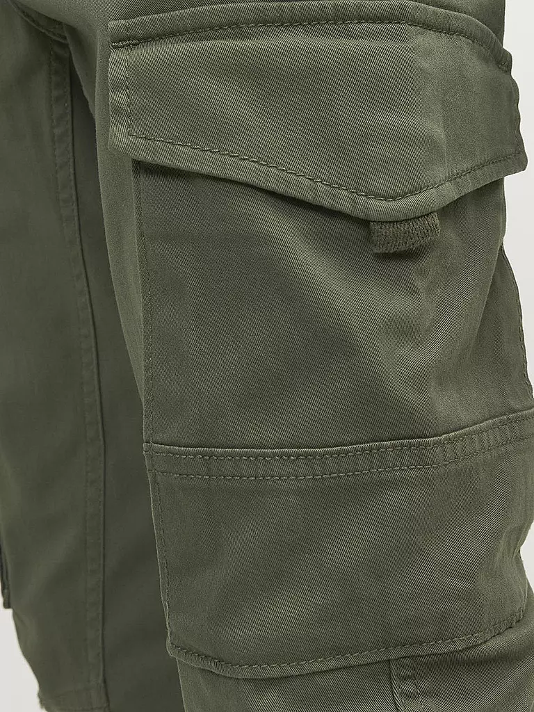 JACK & JONES | Jungen Cargohose JJIPAUL JJFLAKE | olive