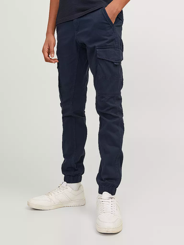 JACK & JONES | Jungen Cargohose Slim Fit JJIPAUL | blau