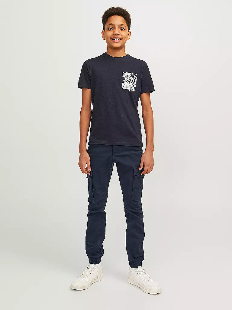 JACK & JONES | Jungen Cargohose Slim Fit JJIPAUL | blau