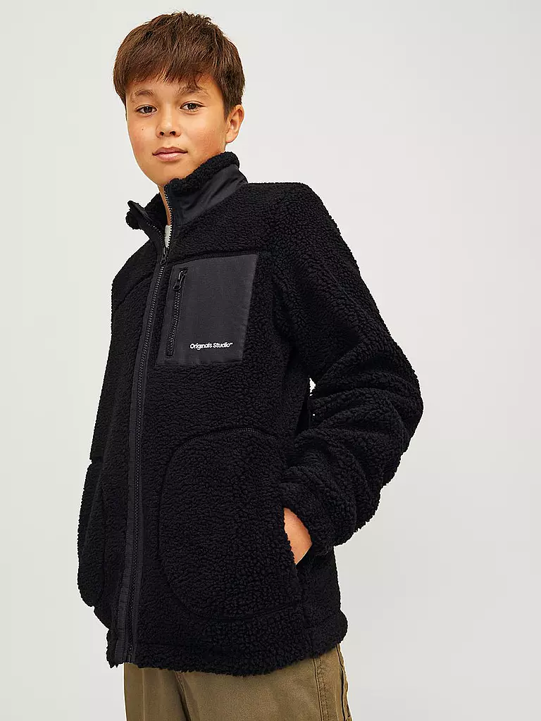 JACK & JONES | Jungen Fleecejacke JORVESTERBRO  | schwarz