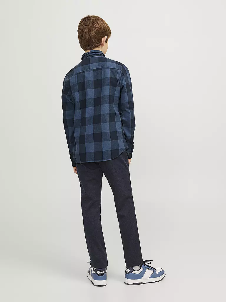 JACK & JONES | Jungen Hemd JJEGINGHAM | blau