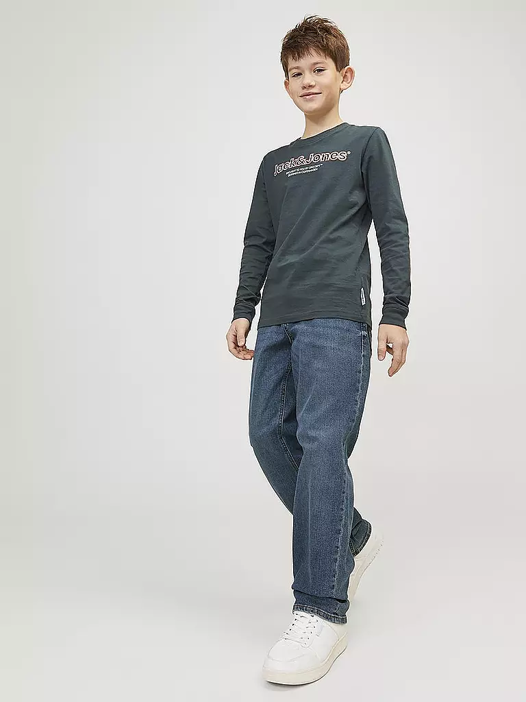 JACK & JONES | Jungen Jeans Straight Fit JJICLARK JJORIGINAL | blau