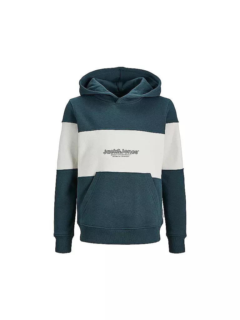 JACK & JONES | Jungen Kapuzensweater - Hoodie  JORLAKEWOOD  | dunkelgrün