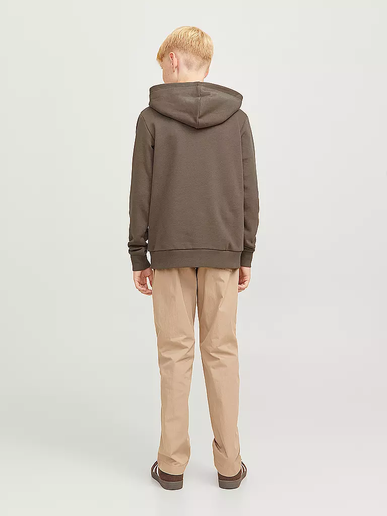 JACK & JONES | Jungen Kapuzensweater - Hoodie JJECALEB  | braun