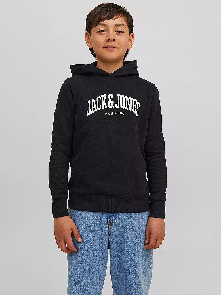 JACK & JONES | Jungen Kapuzensweater - Hoodie JJEJOSH | schwarz