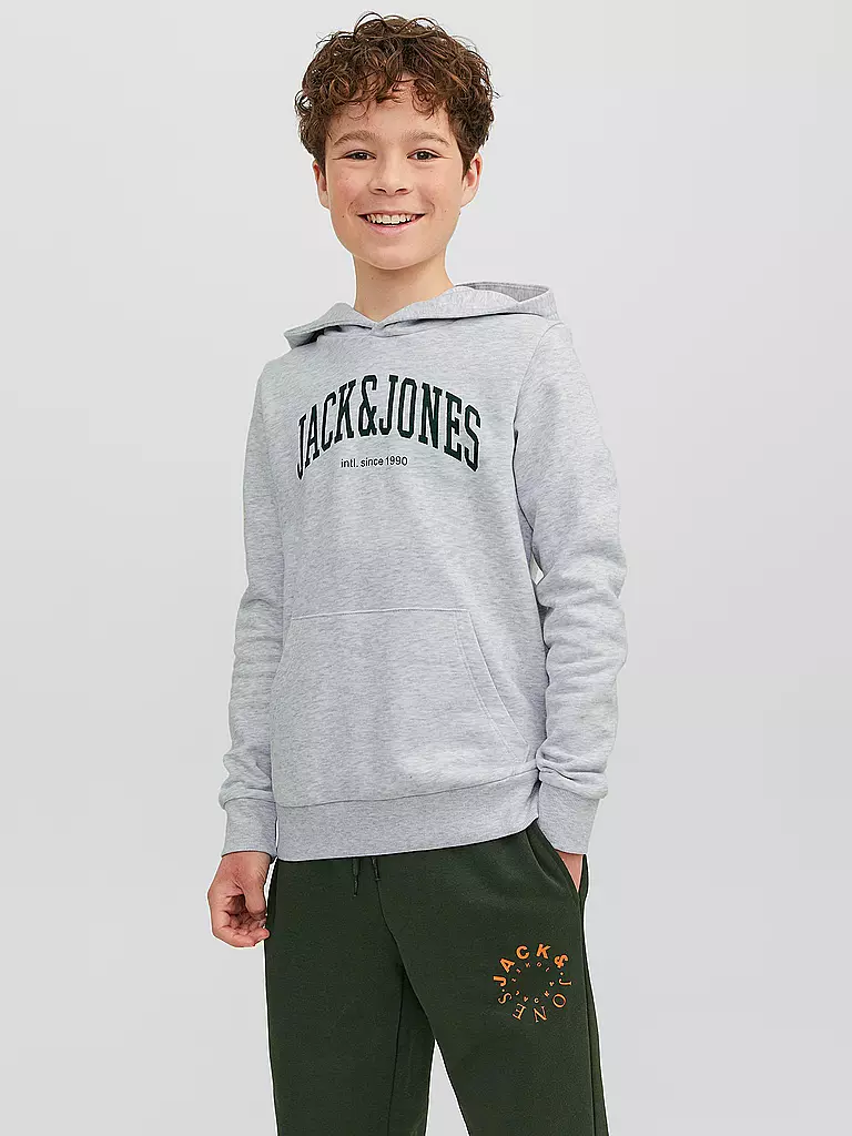 JACK & JONES | Jungen Kapuzensweater - Hoodie JJEJOSH | grau