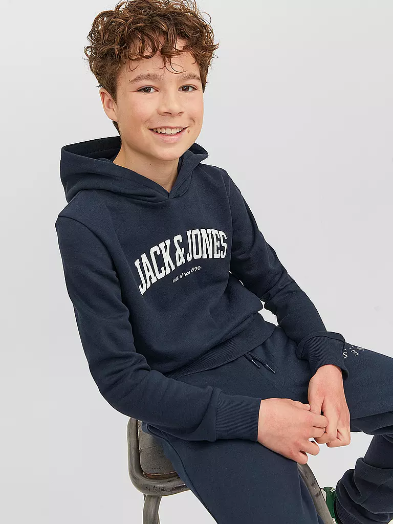 JACK & JONES | Jungen Kapuzensweater - Hoodie JJEJOSH | dunkelblau