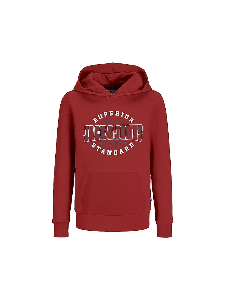 JACK & JONES | Jungen Kapuzensweater - Hoodie JJELOGO | rot