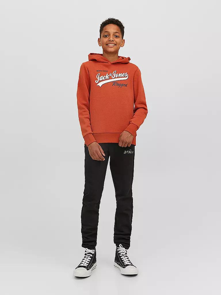 JACK & JONES | Jungen Kapuzensweater - Hoodie JJELOGO | rot