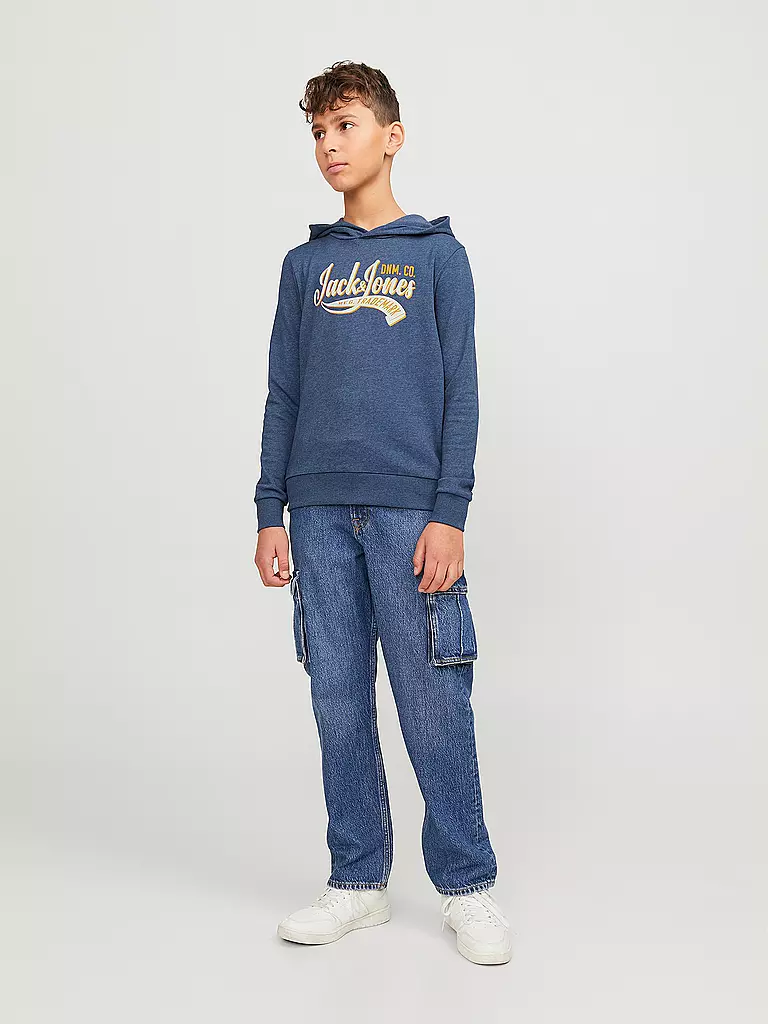 JACK & JONES | Jungen Kapuzensweater - Hoodie JJELOGO | dunkelblau