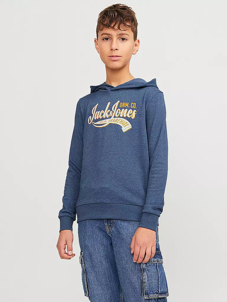 JACK & JONES | Jungen Kapuzensweater - Hoodie JJELOGO | dunkelblau