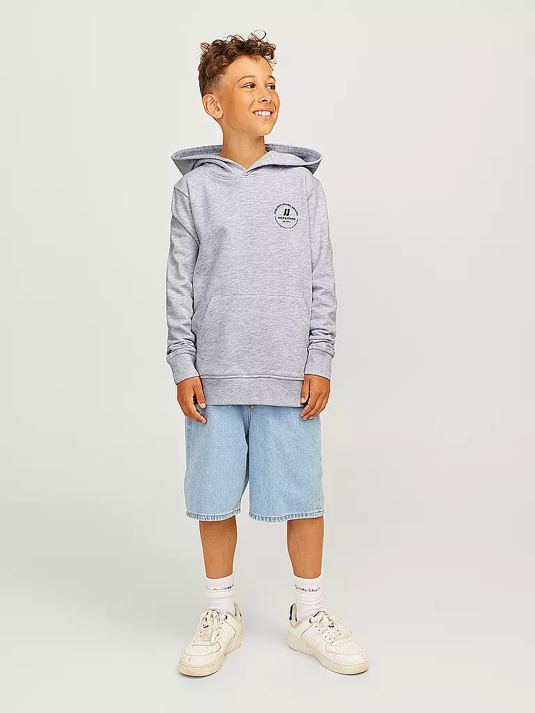 JACK & JONES | Jungen Kapuzensweater - Hoodie JJESWIFT  | hellgrau