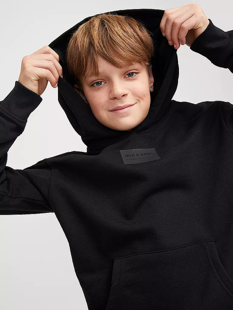 JACK & JONES | Jungen Kapuzensweater - Hoodie JJHAKKAI | schwarz