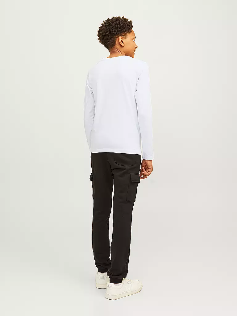 JACK & JONES | Jungen Langarmshirt  JJELOGO | weiss