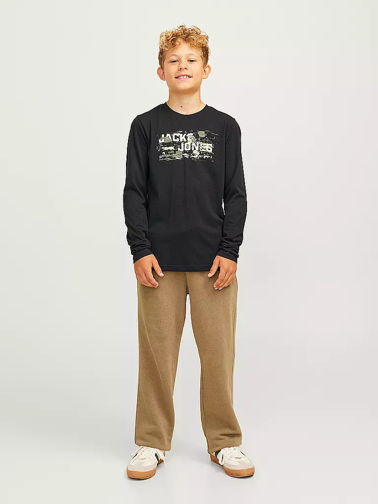 JACK & JONES | Jungen Langarmshirt JCOOUTDOOR | schwarz