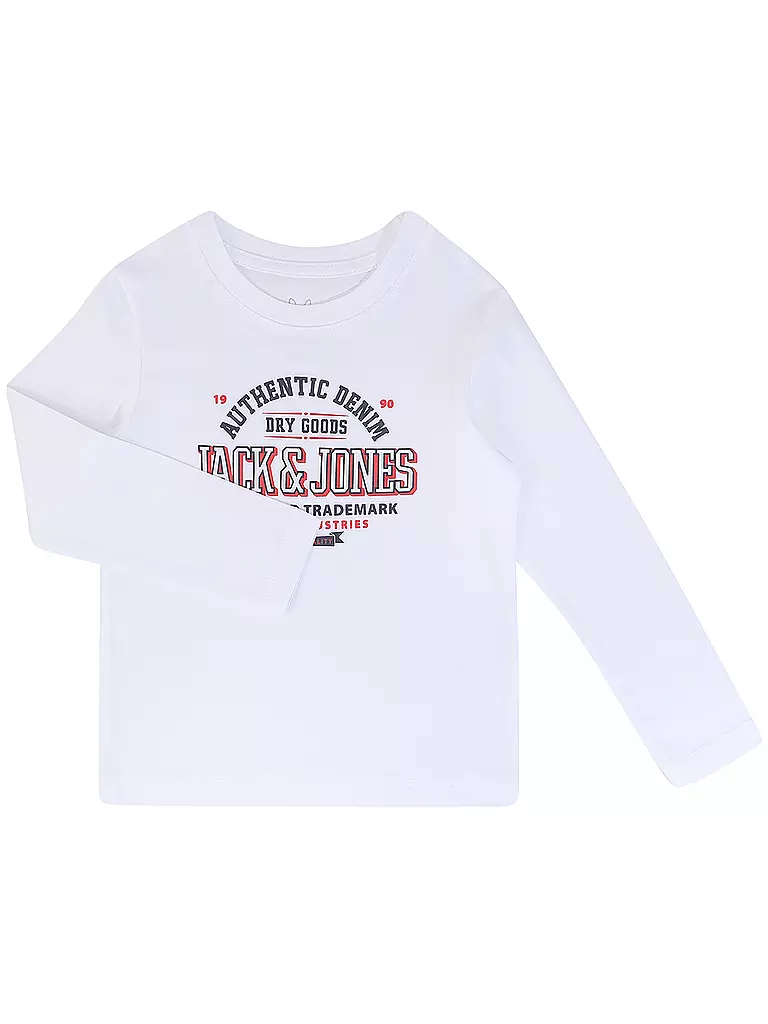 JACK & JONES | Jungen Langarmshirt JJELOGO | weiss