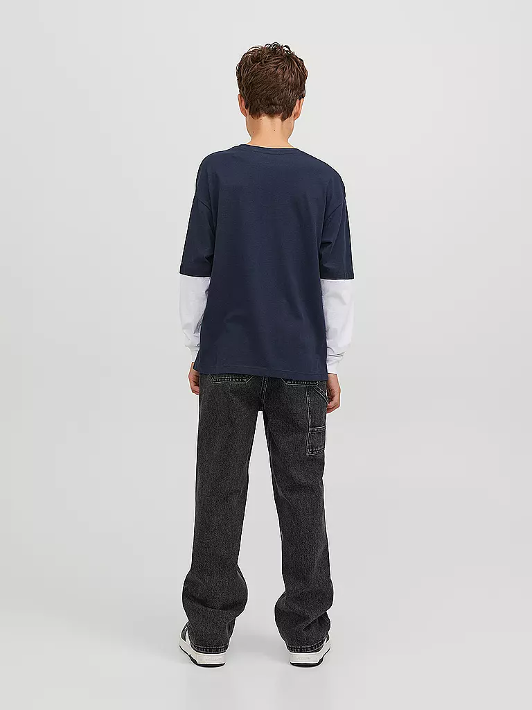 JACK & JONES | Jungen Langarmshirt JORTRIBECA | dunkelblau