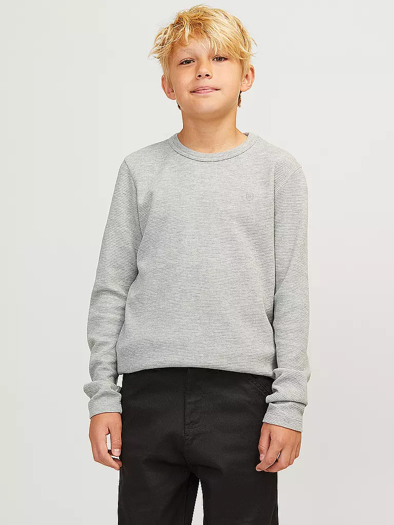 JACK & JONES | Jungen Langarmshirt JPRBLUHARRY | grau