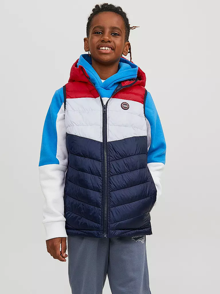 JACK & JONES | Jungen Steppgilet  JJEHERO | dunkelblau