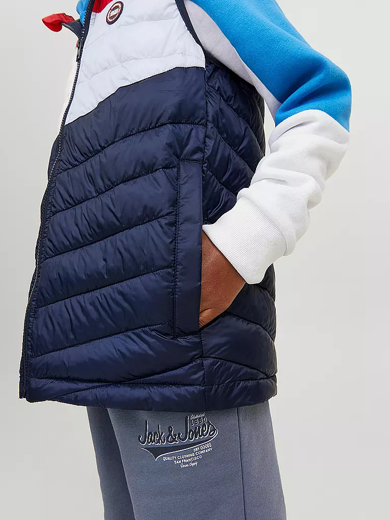 JACK & JONES | Jungen Steppgilet  JJEHERO | dunkelblau