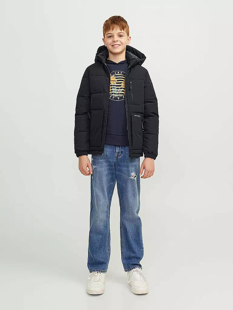 JACK & JONES | Jungen Steppjacke  JJEOTTO  | schwarz