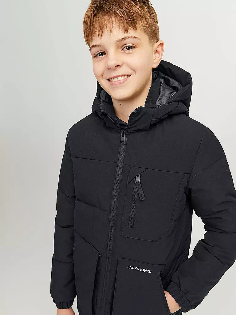 JACK & JONES | Jungen Steppjacke  JJEOTTO  | schwarz