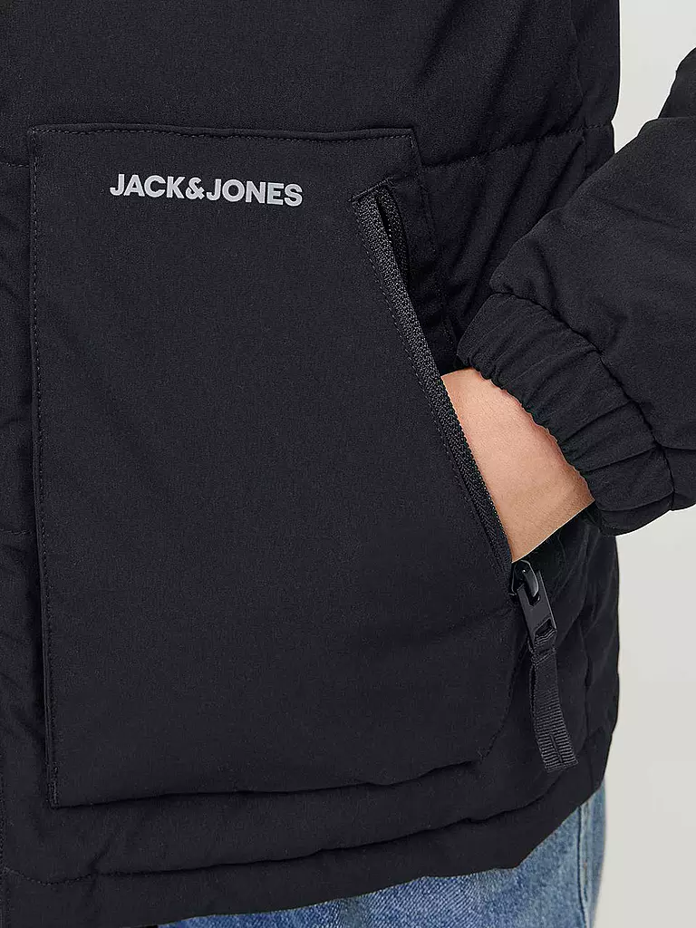 JACK & JONES | Jungen Steppjacke  JJEOTTO  | schwarz