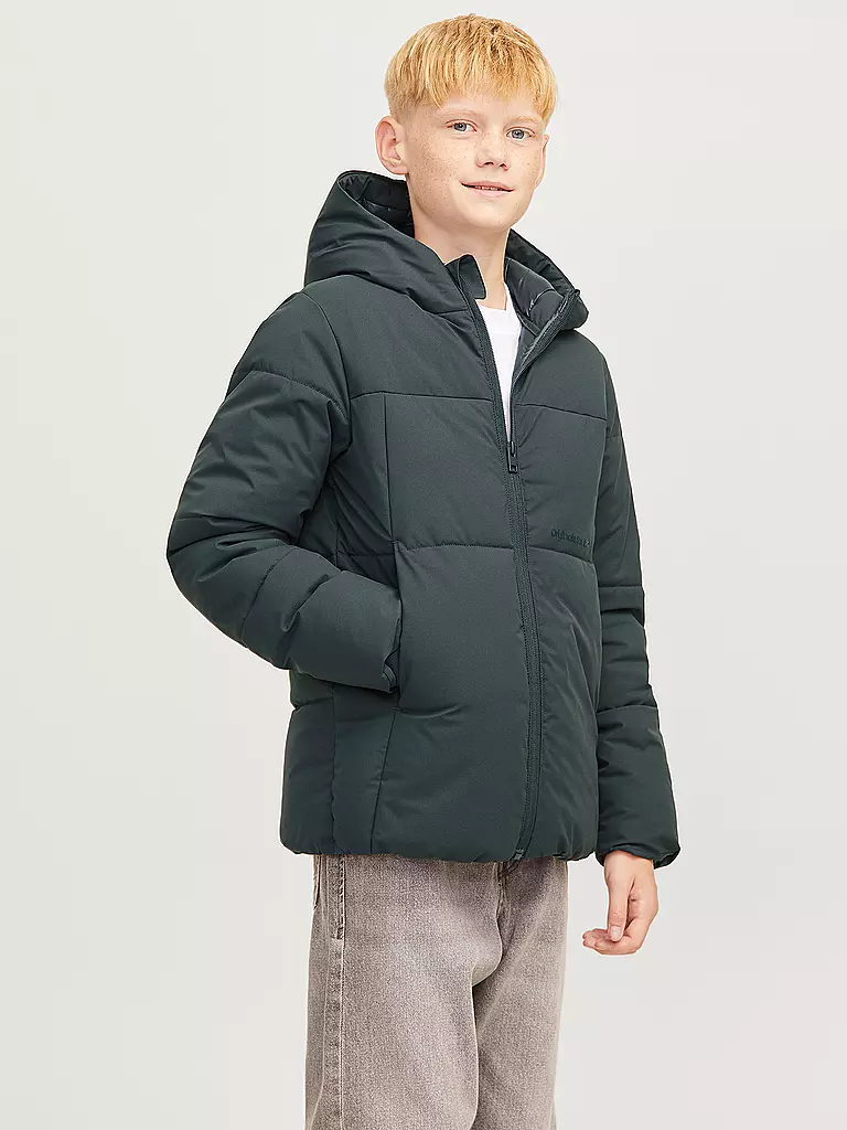 JACK & JONES | Jungen Steppjacke JCOSLAY | dunkelgrün