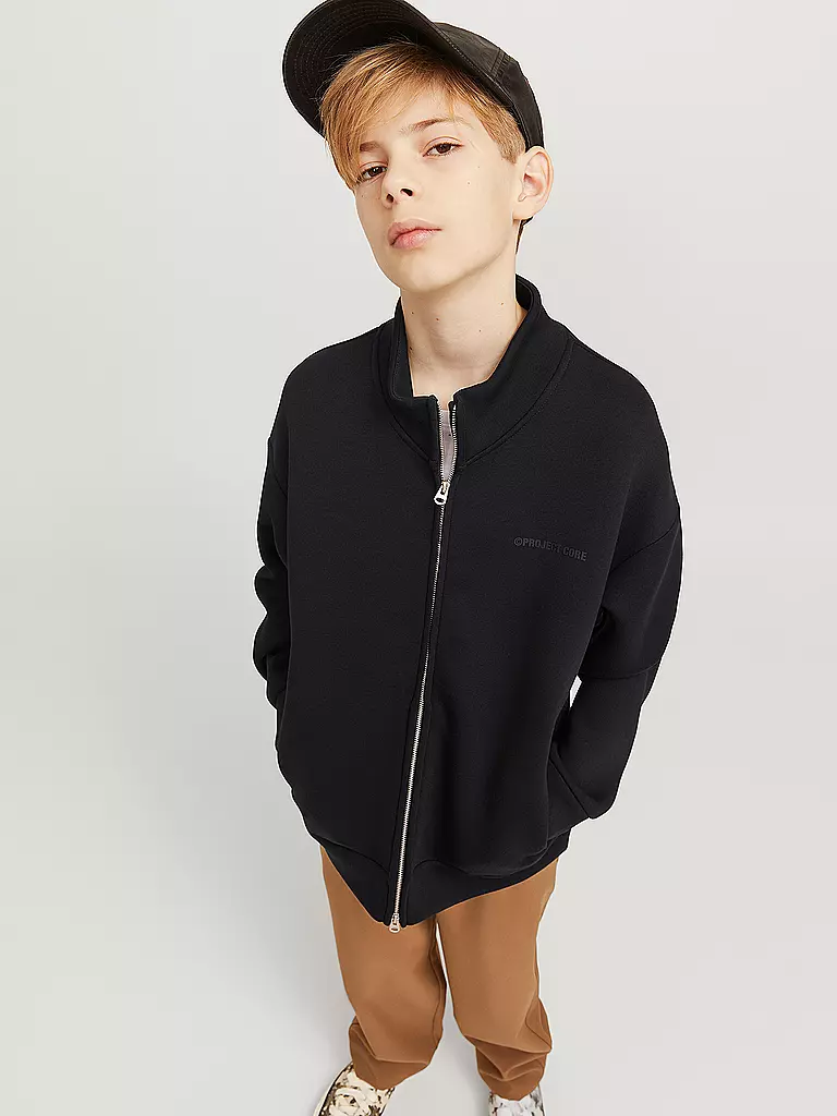 JACK & JONES | Jungen Sweatjacke JCOKINETIC  | schwarz