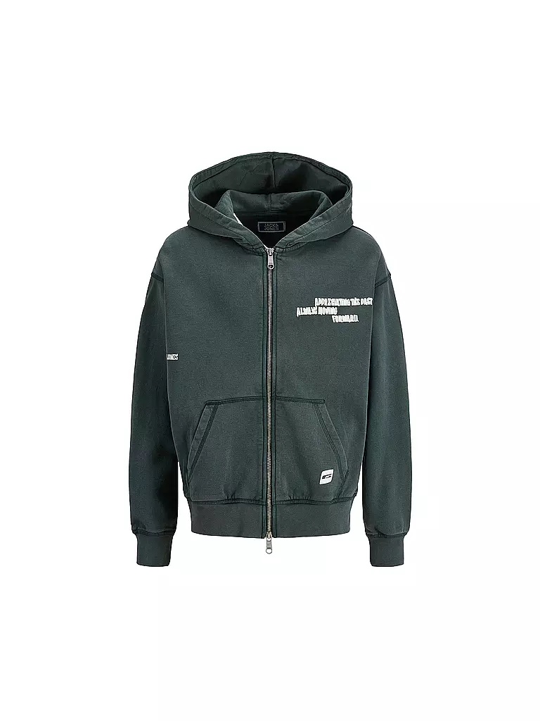 JACK & JONES | Jungen Sweatjacke JORNGIA | dunkelgrün