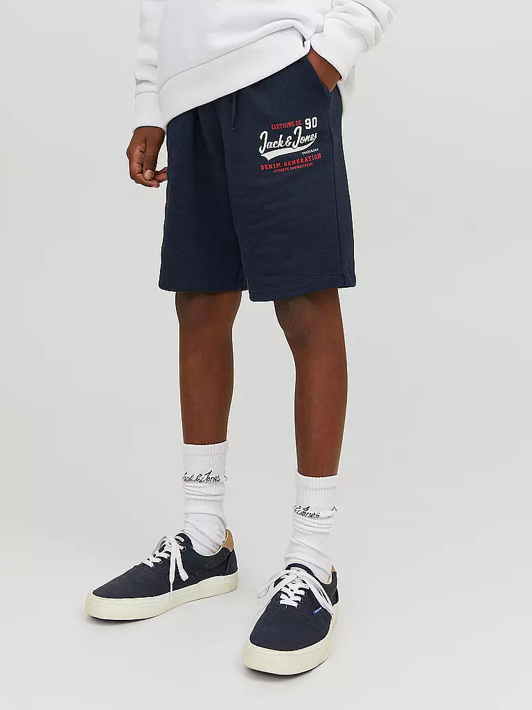 JACK & JONES | Jungen Sweatshorts JPSTLOGO  | dunkelblau