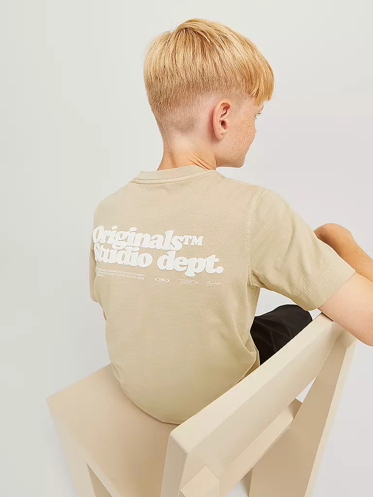 JACK & JONES | Jungen T-Shirt  JORVERMONT | beige