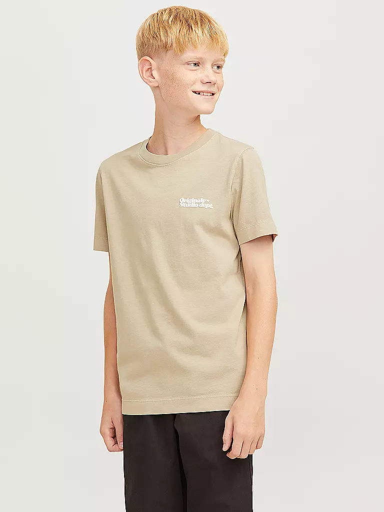 JACK & JONES | Jungen T-Shirt  JORVERMONT | beige