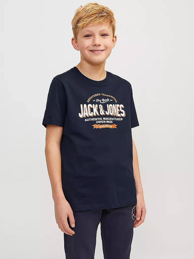 JACK & JONES | Jungen T-Shirt JJELOGO | dunkelblau