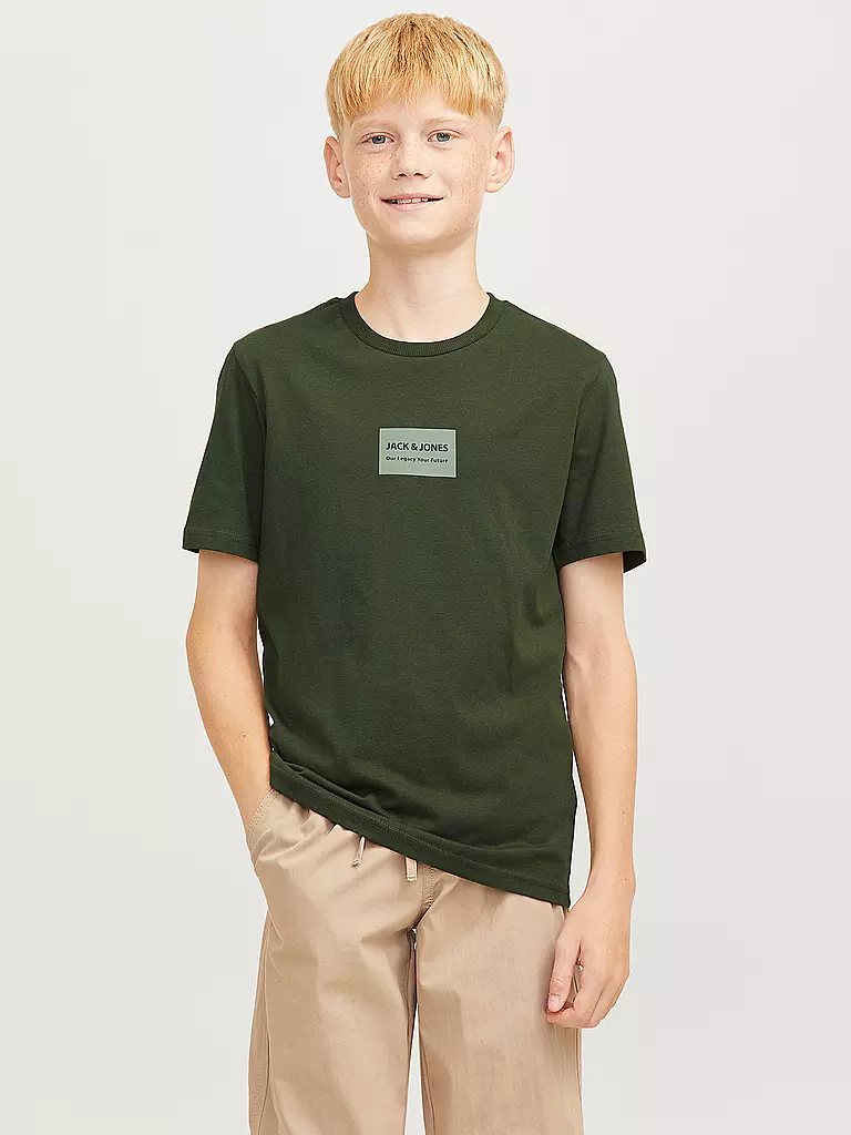 JACK & JONES | Jungen T-Shirt JJHAKKAI | olive