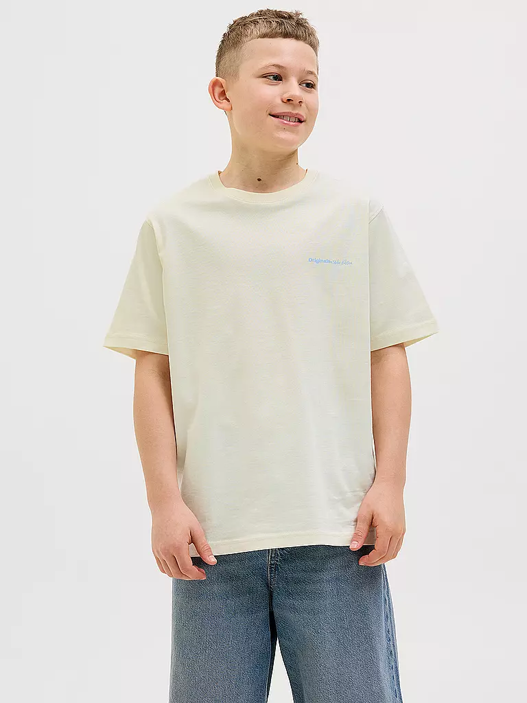 JACK & JONES | Jungen T-Shirt JORPAROS | creme