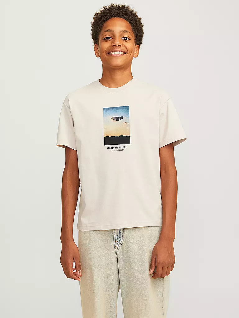 JACK & JONES | Jungen T-Shirt JORVESTERBRO | beige