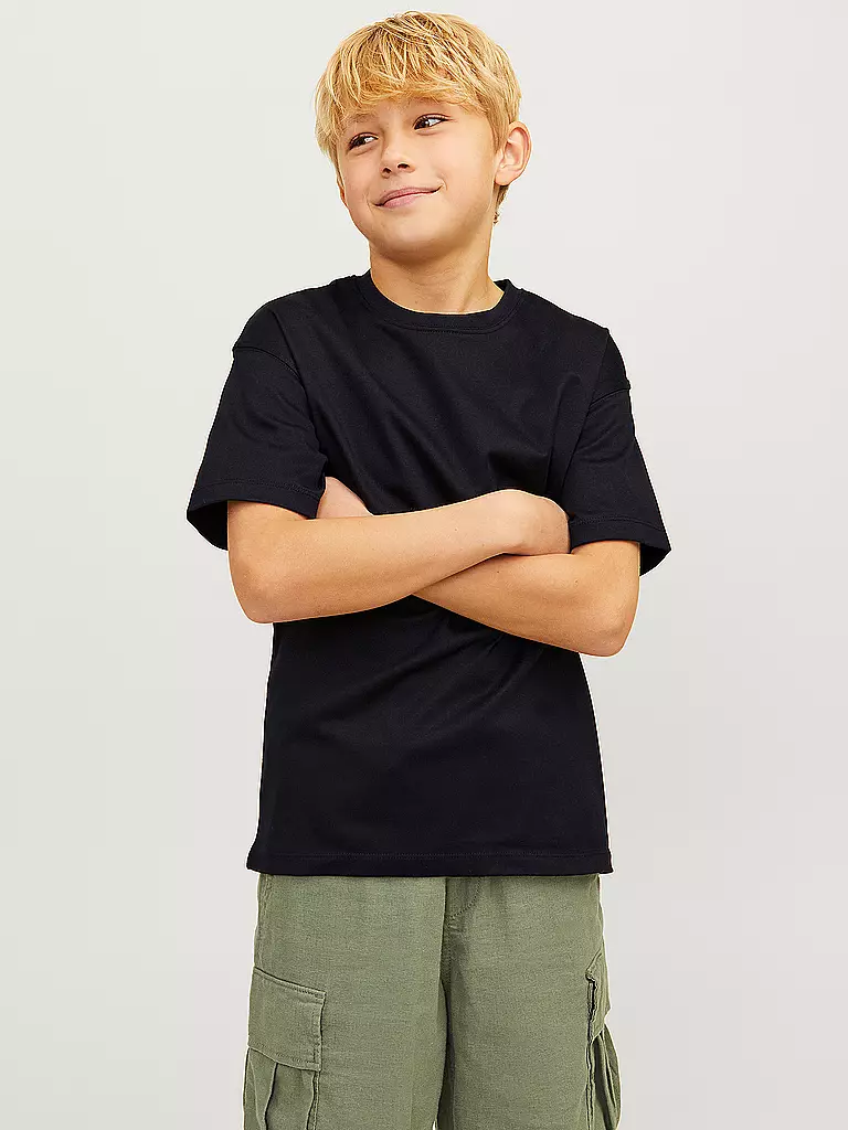 JACK & JONES | Jungen T-Shirt Loose Fit JJEURBAN EDGE | schwarz