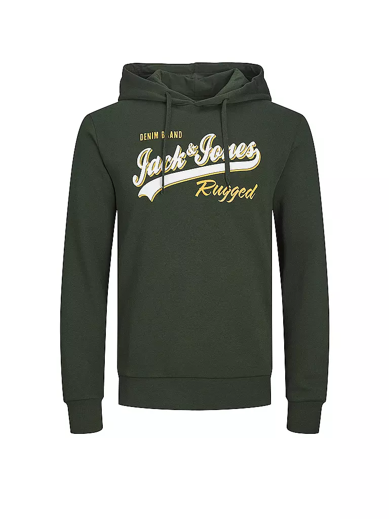 JACK & JONES | Kapuzensweater - Hoodie JJELOGO | dunkelgrün