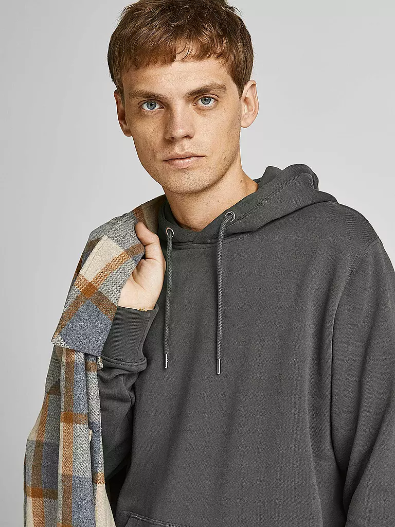 JACK & JONES | Kapuzensweater - Hoodie JJEORGANIC  | grau