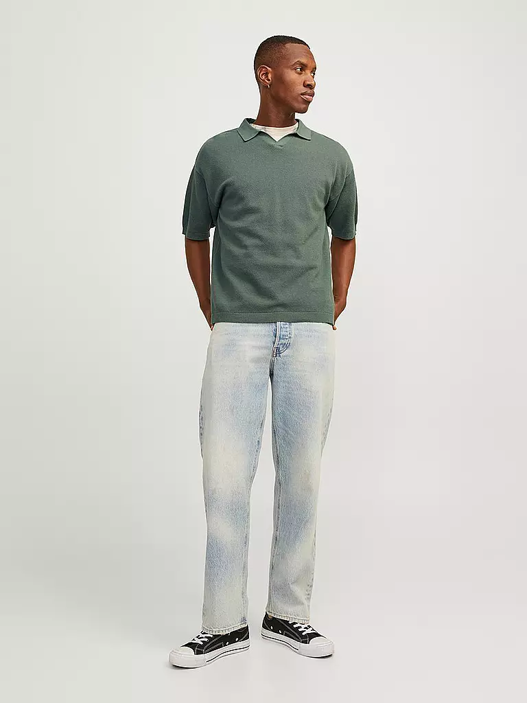 JACK & JONES | Poloshirt JORLINEN | petrol