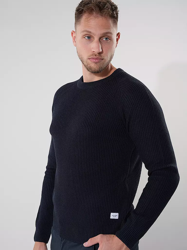 JACK & JONES | Pullover JJPANNEL | dunkelblau