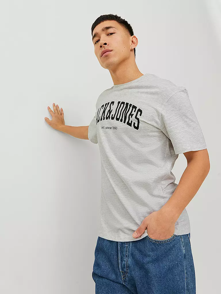 JACK & JONES | T-Shirt  JJEJOSH | weiss