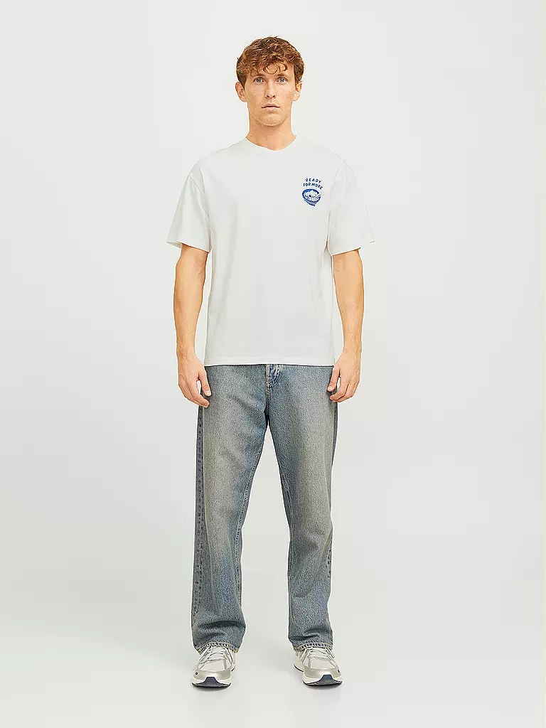 JACK & JONES | T-Shirt JJCHARGE  | weiss