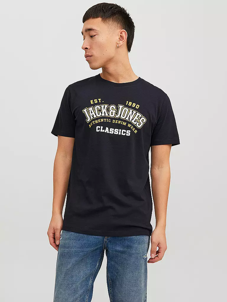 JACK & JONES | T-Shirt JJELOGO | dunkelblau