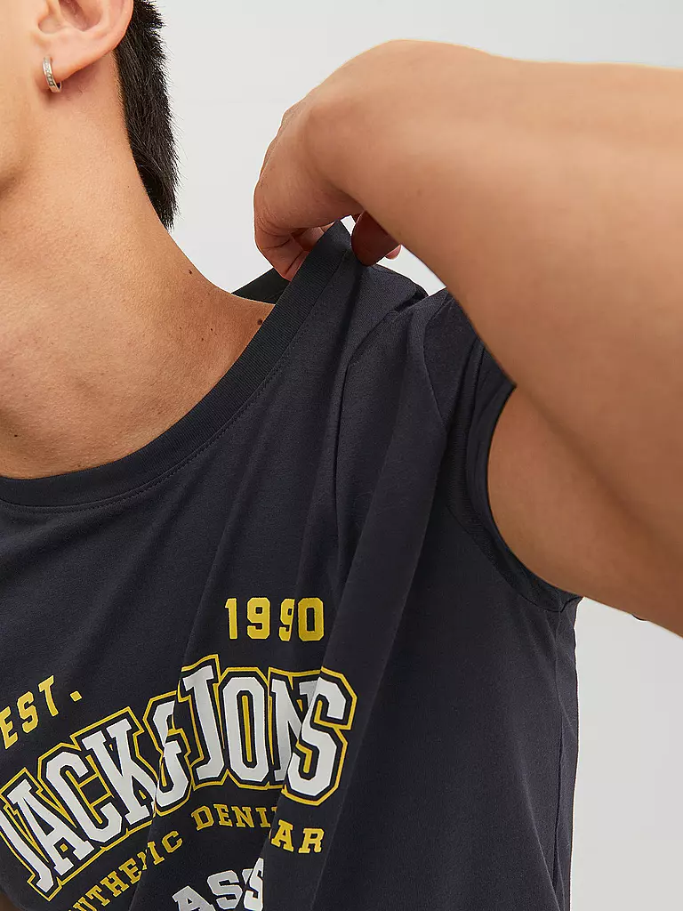 JACK & JONES | T-Shirt JJELOGO | dunkelblau