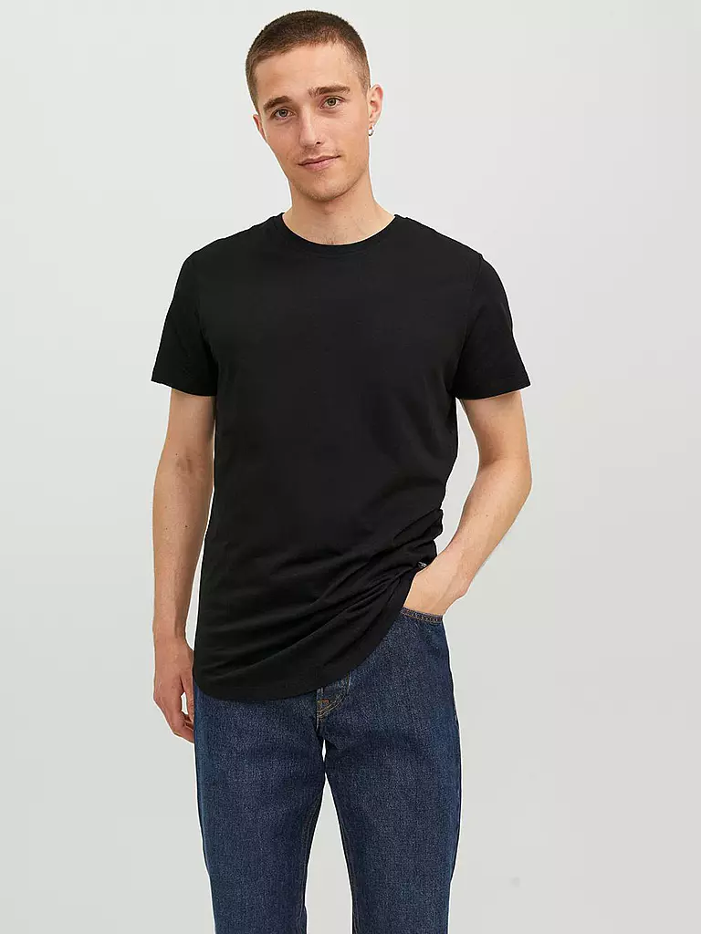 JACK & JONES | T-Shirt JJENOA | schwarz