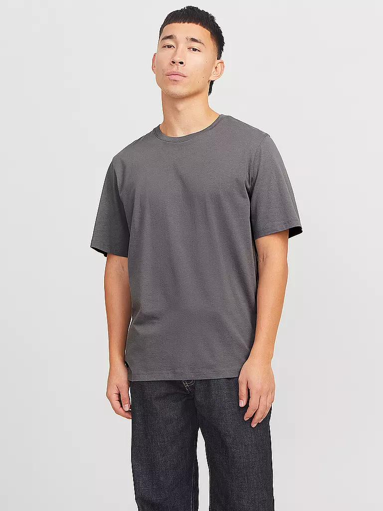 JACK & JONES | T-Shirt JJEORGANIC | grau