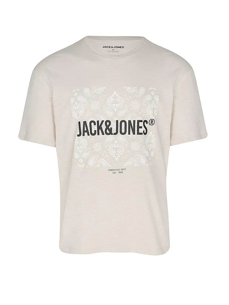 JACK & JONES | T-Shirt JJPAISLEY | beige