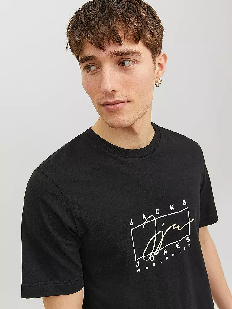 JACK & JONES | T-Shirt JORSPLASH | schwarz